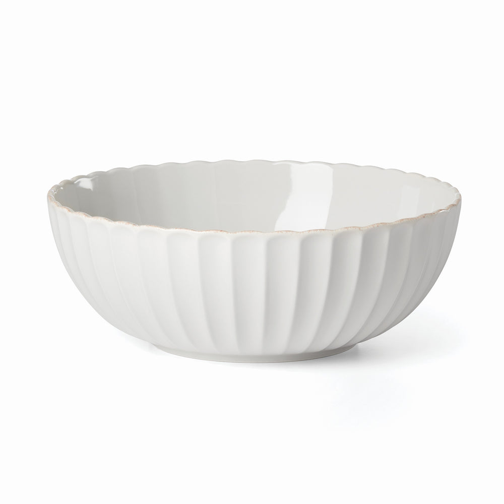 Lenox French Perle Scallop Serving Bowl White, WHITE STONEWARE 893478