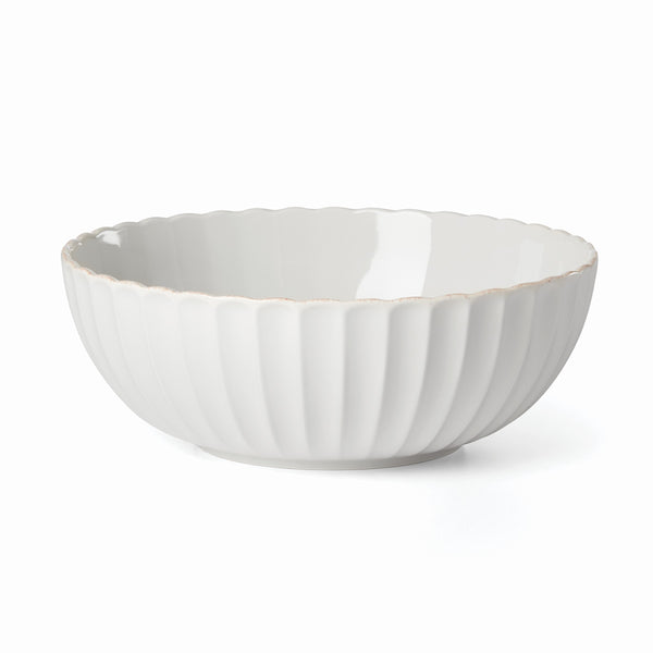 Lenox French Perle Scallop Serving Bowl White, WHITE STONEWARE 893478