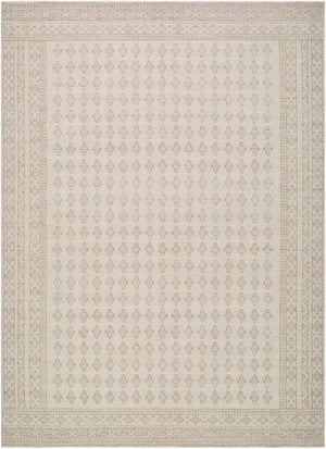 Livabliss Shanti Jute Blend Machine Woven Accent Rug Low Pile Traditional Pattern Entryway Taupe, White 2' x 2'11" NBSH2300-2211