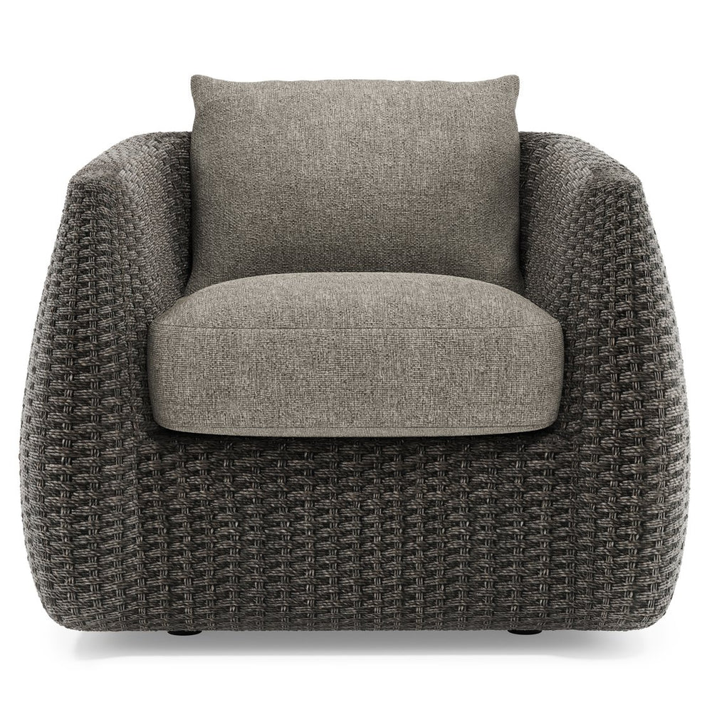 Bernhardt Bernhardt Sarene Outdoor Woven Lounge Chair with Deep Cushions for Modern Patios O4472C
