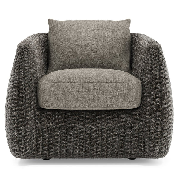 Bernhardt Bernhardt Sarene Outdoor Woven Lounge Chair with Deep Cushions for Modern Patios O4472C