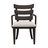 West End Loft Wood Back Arm Chair - Set of 2