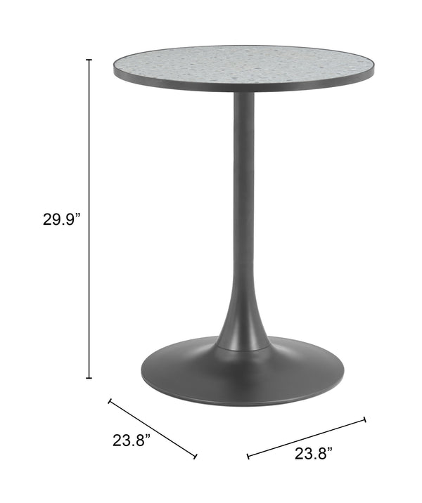 Zuo Modern Bite Bistro Table – Elevate Your Space With Modern Design And Chic Style For Every Room Gray Mdf,Steel 110403-zuo-modern