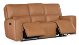 Miles Zero Gravity PWR Sofa w/ PWR Headrest Brown MS Collection SS727-PHZ3-084 Hooker Furniture