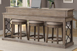 Parker House Sundance - Sandstone Everywhere Console with 3 Stools Sandstone Hardwood Solids / Mindi Veneers SUN#09-4-SS