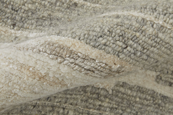 Feizy Rugs Navaro Hand-woven Wool And Viscose Rug - Modern Abstract Design For Effortless Elegance And Warmth Ivory,Tan Wool,Viscose Nav8915fivygryj55