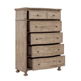 Higgins Street 5-Drawer Chest Brown with Woodland Stone Finish P349124 Pulaski Furniture