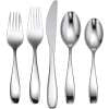 Lenox Oneida Stafford Mirror 65 Piece Fine Flatware Set, Service for 12 Metallic, STAINLESS METAL T532065CA