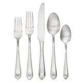 Hampton Signature Alessi 20-Piece Satin Flatware Set, Premium 18/10 Stainless Steel