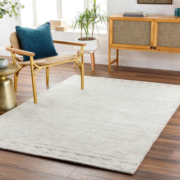 Livabliss Newcastle Hand Tufted Wool Area Rug Artisan Crafted Accent for Entryway or Bedside Cream, Taupe 9' x 12' NCS2313-912