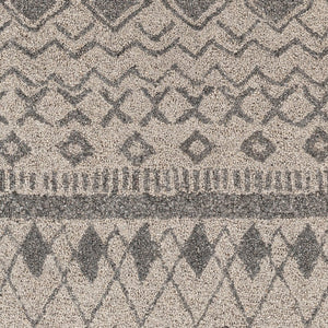 Surya Newcastle Handmade 2' X 3' Bohemian-style Wool Rug - Luxurious High Pile, Easy Maintenance & Unique Design Gray Wool Ncs2318-46