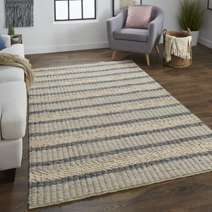 Feizy Rugs Berkeley Handwoven Wool Rug - Organic Style, Durable Design For Casual Comfort In Any Space Ivory,Tan,Gray Wool 6790738fnatmltg99