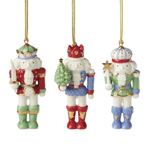 Lenox Nutcracker 3-Piece Ornament Set Ivory, NO COLOR PORCELAIN 896870