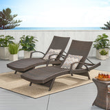 Christopher Knight Home® Salem Wicker Chaise Lounge Set - 2-Pack with Adjustable Arms & Back