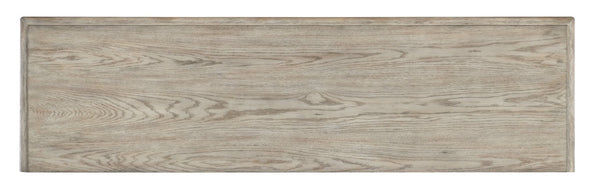 Hooker Furniture Commerce Underhill Entertainment Console — Light Gray Distressed Oak Tv Stand With Floral Cutout Doors, Soft-Close Storage 7228-85111-95
