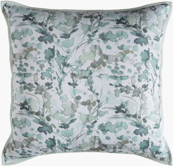 Surya Naida Cottage-style Sham - 8"X8" Cozy Bedding Accent, Easy Care, Warmth & Comfort For Your Home Pale Blue Cotton,Cotton,Polyester,Polyfill Nda2000-sw
