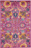 Nourison Passion PSN01 Machine Made Power-loomed No Border Indoor Only Bohemian Transitional Rug Fuchsia, Pink 100% Polypropylene 99446389633