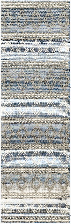Livabliss Nadine Hand-woven Cotton Wool Runner Rug for Hallways and Entryways Artisan High Pile Beige, Ivory 2'6" x 8' NDD2300-268