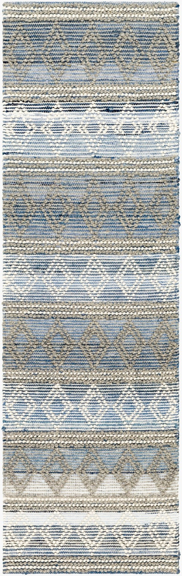 Livabliss Nadine Hand-woven Cotton Wool Runner Rug for Hallways and Entryways Artisan High Pile Beige, Ivory 2'6" x 8' NDD2300-268
