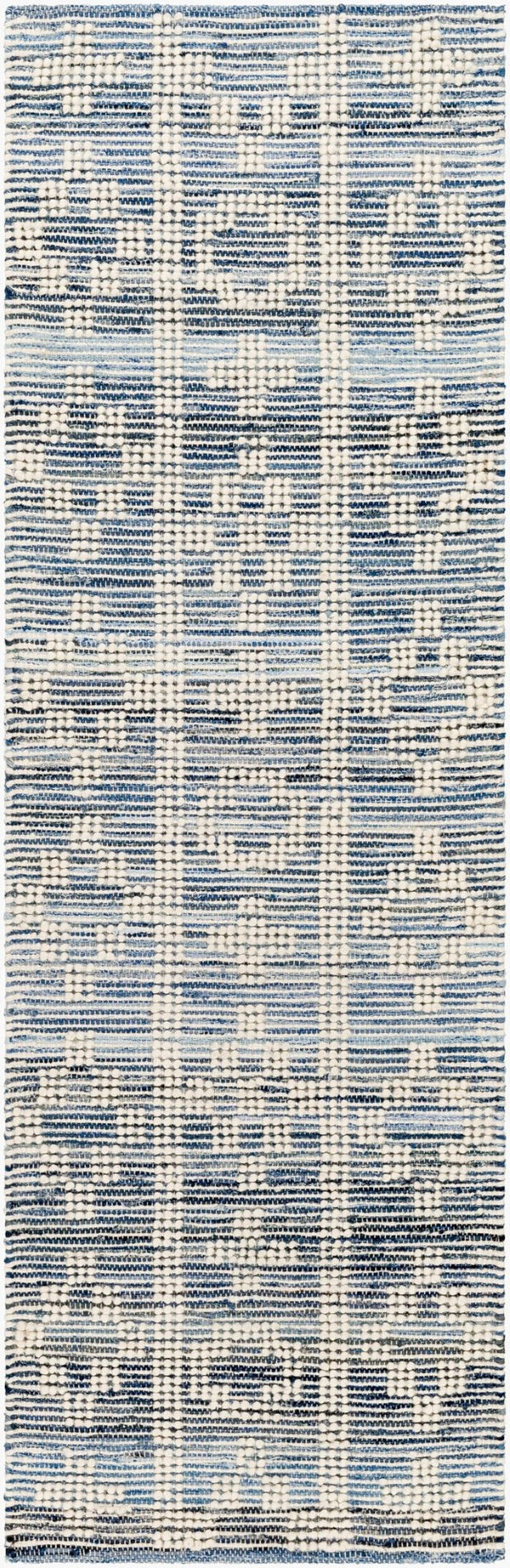 Livabliss Nadine Handwoven Cotton Wool Accent Rug Global Artisan Pattern for Entryway or Bedside Beige, Ivory 2'6" x 8' NDD2304-268