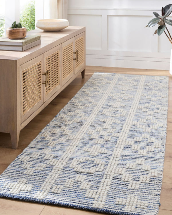 Livabliss Nadine Handwoven Cotton Wool Accent Rug Global Artisan Pattern for Entryway or Bedside Beige, Ivory 8' x 10' NDD2304-810