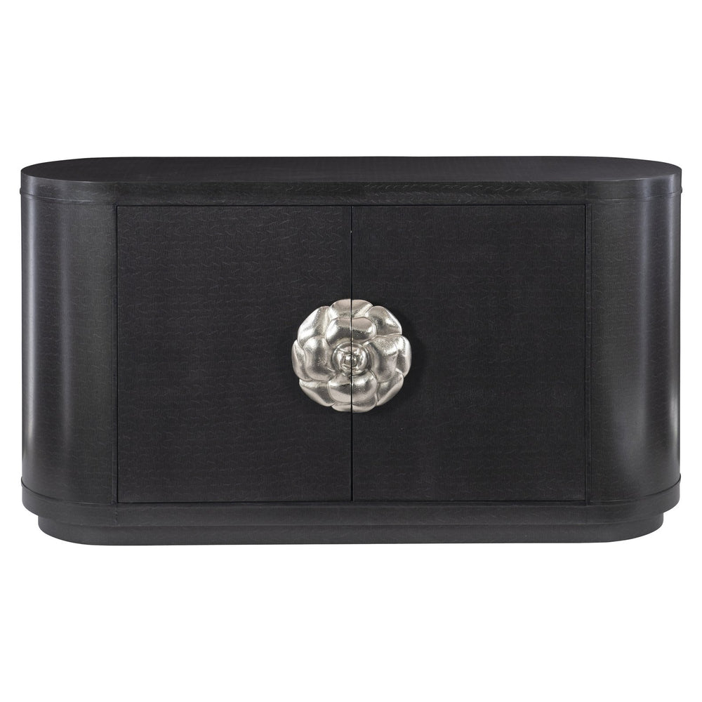 Bernhardt Bernhardt Onyx Silhouette Buffet With Oversized Camellia Pull, Figured Anigre Wood, Glam Storage 307400