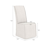 A.R.T. Furniture Post Slipcover Side Chair (Sold as Set of 2) 288202-2355 White 288202-2355