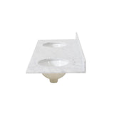 Christopher Knight Home® - Noble House - - 73'' Cararra White Marble Vanity Top&Ceramic Sink