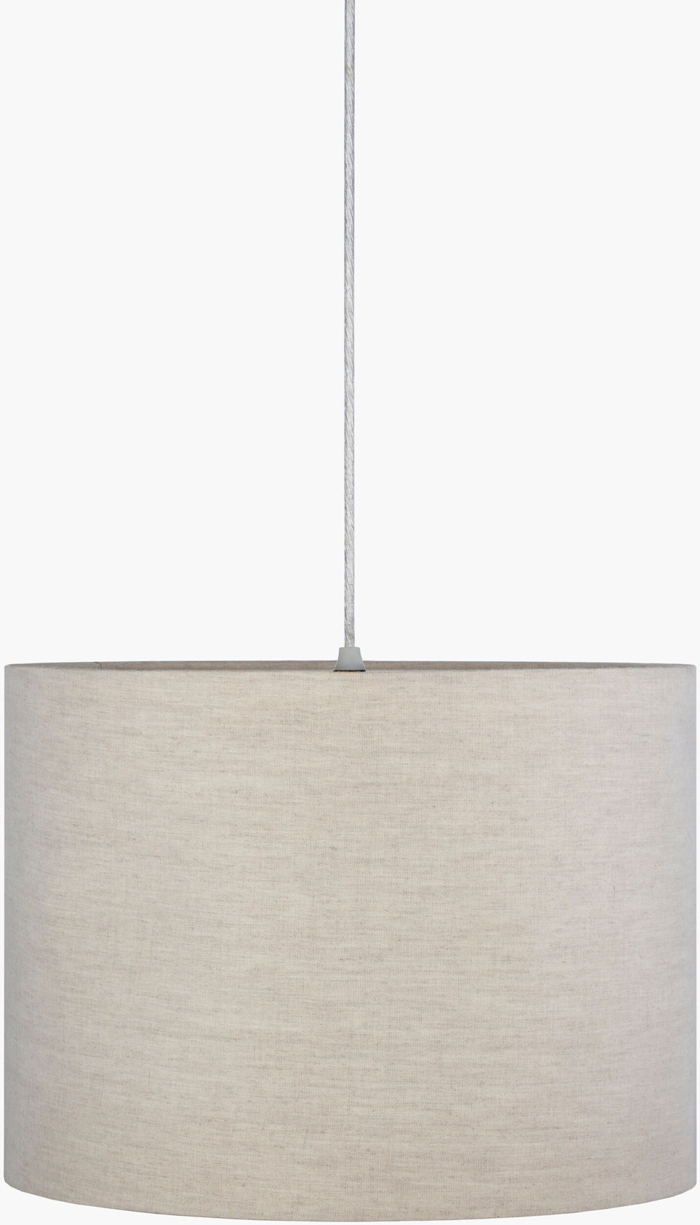 Surya Needham Pendant Lighting - 16"L X 16"W, Elegant Cotton & Metal Design For Enchanting Home Ambiance Fixture, Ivory Cotton,Iron Ndh-001