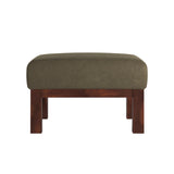 Homelegance By Top-Line Parcell Mission-Style Dark Oak Finish Wood Ottoman Green Wood