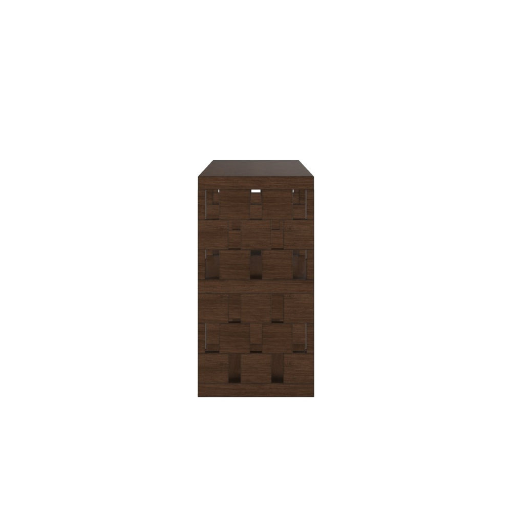A.R.T. Furniture Verge Console Table - Handcrafted Walnut Finish, Geometric Design & Versatile Storage for Modern Spaces 337307-1960