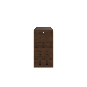 A.R.T. Furniture Verge Console Table - Handcrafted Walnut Finish, Geometric Design & Versatile Storage for Modern Spaces 337307-1960