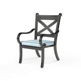 Monterey Swivel Dining Chair in Canvas Skyline w/ Self Welt SW3001-11-14091 Sunset West