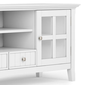 English Elm Acadian 60" Tv Media Stand - Handcrafted White Finish, Stylish Storage For Tvs Up To 65 Inches B136P159686