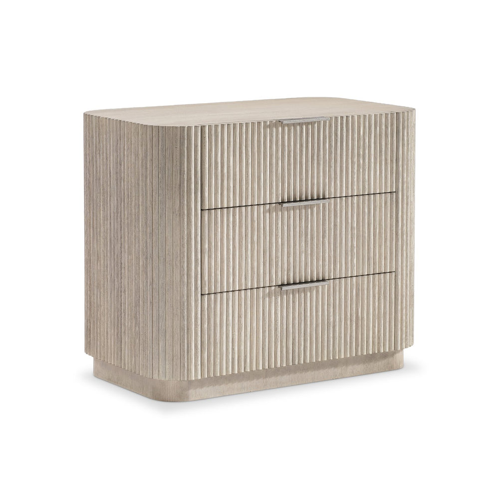Bernhardt Bernhardt Lucerne Wire-brushed Oak Bedside Chest with Usb Charging and Soft-close Drawers 34" W x 19.75" D x 29" H 393230