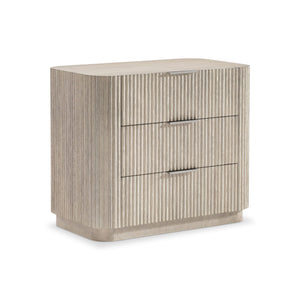 Bernhardt Bernhardt Lucerne Wire-brushed Oak Bedside Chest with Usb Charging and Soft-close Drawers 34" W x 19.75" D x 29" H 393230
