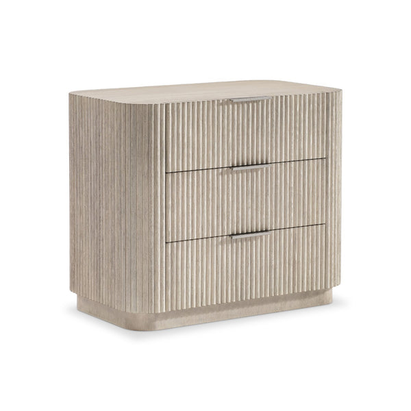 Bernhardt Bernhardt Lucerne Wire-brushed Oak Bedside Chest with Usb Charging and Soft-close Drawers 34" W x 19.75" D x 29" H 393230
