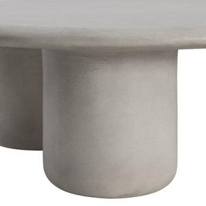 Bernhardt Bernhardt Sculptural Decliff Cocktail Table — Teardrop Cast Resin Pumice Finish, Low-Profile Artful Centerpiece 530013