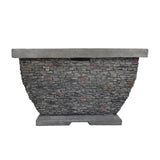 Christopher Knight Home® - Noble House - Mia Outdoor 32" Wood Burning Light-Weight Concrete Square Fire Pit