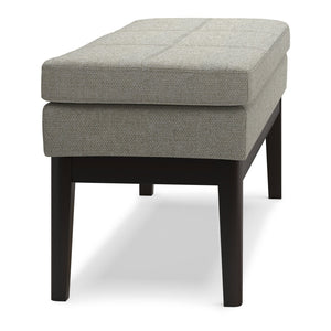 English Elm Carlson Mid-Century Ottoman Bench In Durable Greige Fabric - Stylish Seating For Any Room Decor B136P159235