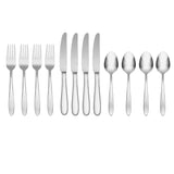 Lenox Oneida Mooncrest 12 Piece Everyday Flatware Set Metallic, STAINLESS METAL 895271