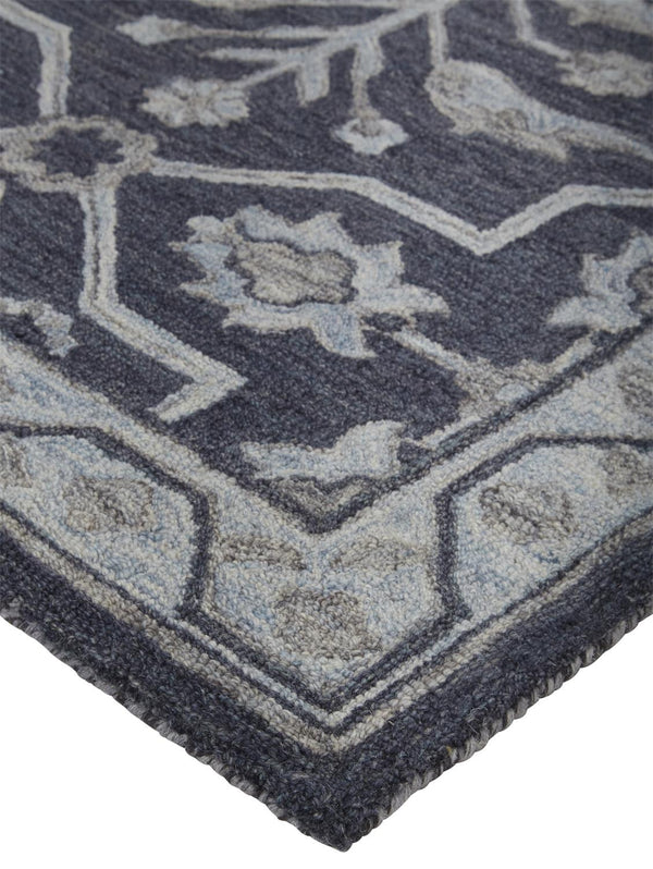 Feizy Rugs Fallon Hand-tufted Wool Rug - Rustic Tranquility With Calming Hues And Stylish Appeal For Your Home Blue,Gray Wool Fln8839fblu000p00