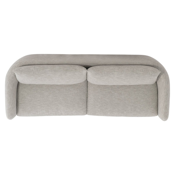 Bernhardt Bernhardt Rowan Sofa With Sculptural Geometric Base, Deep Seats, Knife-Edge Pillows, Custom Fabrics - Made to Order P5307A