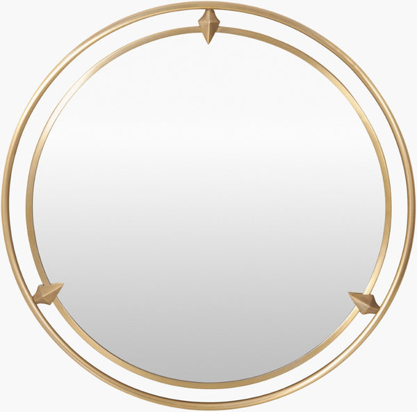 Surya Nemi Handcrafted Square Wall Mirror with Ornate Frame for Entryways and Living Rooms NEMI001-36361