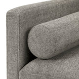 Homelegance By Top-Line Jeriah Mid-Century Tapered Leg Loveseat with Pillows Grey Polyester