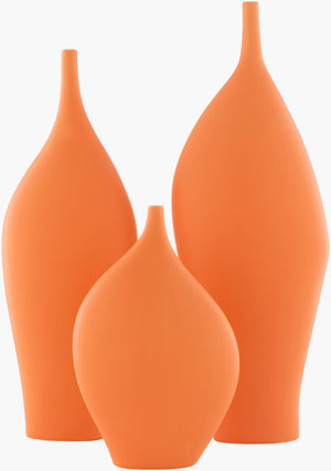 Livabliss Neo Ceramic Outdoor Vase Set of Three Graduated Heights for Patio or Garden Decor NEO001-SET