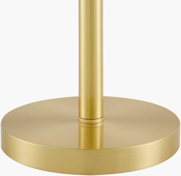 Surya Nepi Minimalist 26" Accent Table Lamp - Elegant Iron Body With Linen Shade For Chic Home Décor Body, Metallic ,Brass,Base, Metallic ,Brass,Shade (Outside), Beige,Shade (Inside), White,Finial, Metallic ,Brass,Harp, Metallic ,Brass,Cord, Translucent Iron,Iron,Linen,Polyester,Iron Nep-001