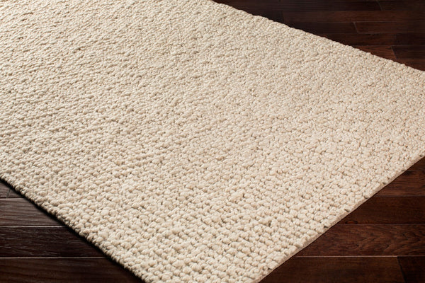 Surya Neravan Exquisite Handmade 2' X 3' Wool Area Rug - Luxurious Texture & Modern Style For Your Home Cream Wool Ner1000-23