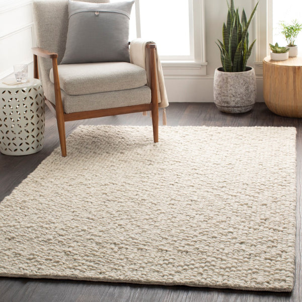 Surya Neravan Exquisite Handmade 2' X 3' Wool Area Rug - Luxurious Texture & Modern Style For Your Home Cream Wool Ner1001-23