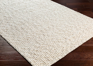 Surya Neravan Exquisite Handmade 2' X 3' Wool Area Rug - Luxurious Texture & Modern Style For Your Home Ivory Wool Ner1003-23